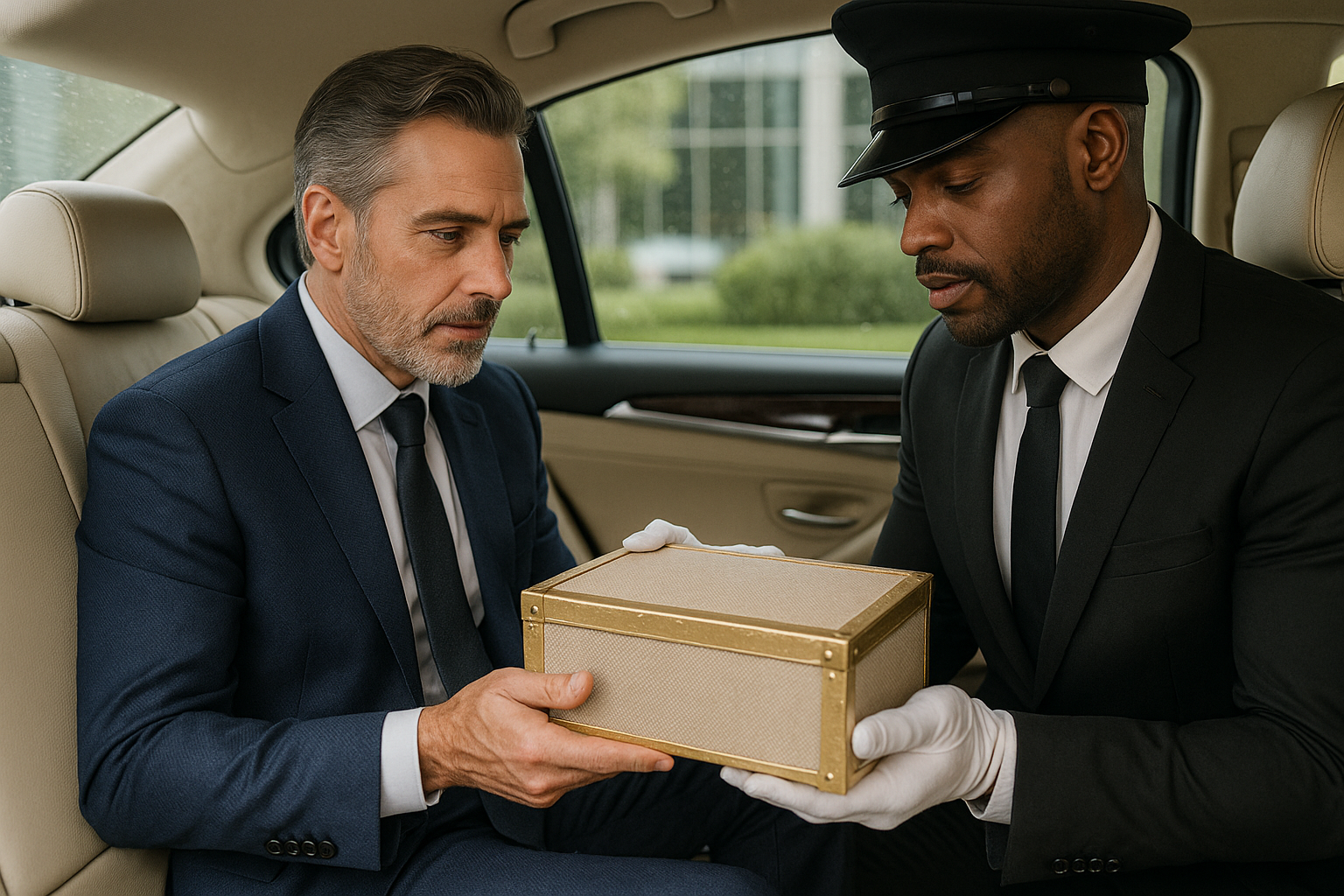 Corporate lobby with premium moving crates